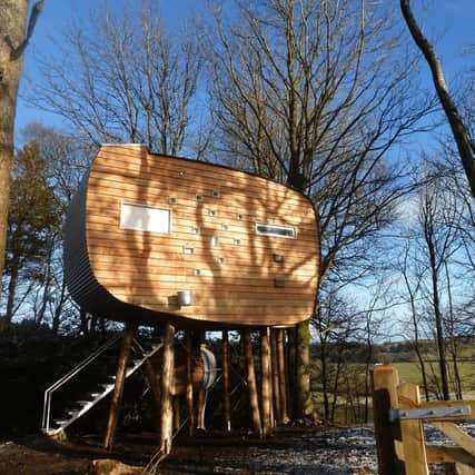 Live among the branches at the Brockloch treehouse in a stunning setting near Castle Douglas in Kirkcudbrightshere