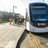 Under-22s can continue to travel free on Edinburgh's trams up until the end of the year.  Picture: Lisa Ferguson.