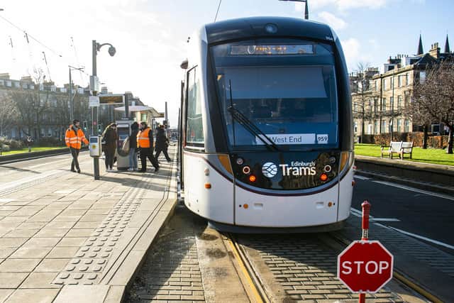 Under-22s can continue to travel free on Edinburgh's trams up until the end of the year.  Picture: Lisa Ferguson.
