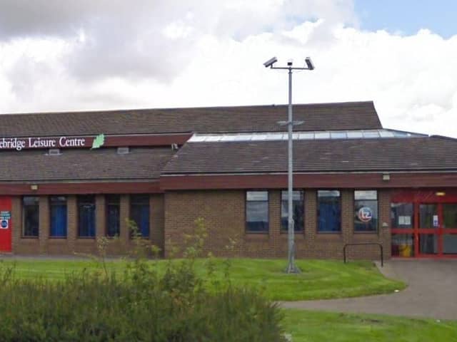 Gorebridge Leisure Centre, which is now being used as a mass vaccination centre.