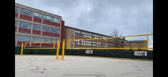 The new beach volleyball hub is for pupils and local people as well as top athletes