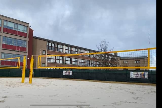 The new beach volleyball hub is for pupils and local people as well as top athletes