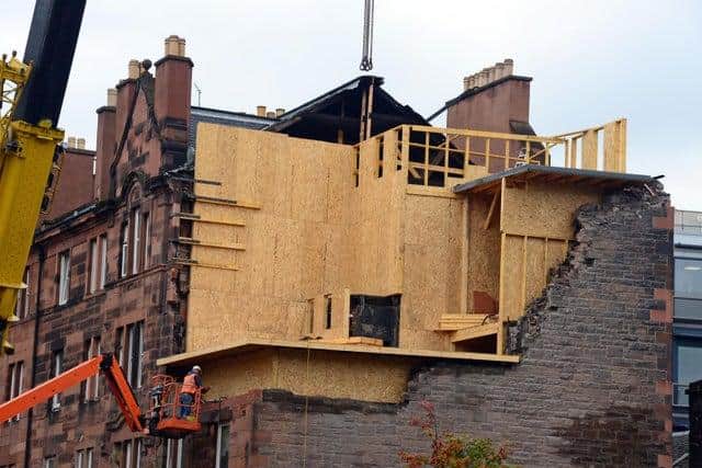 Photos show scale of safety work at devastated Fountainbridge flats