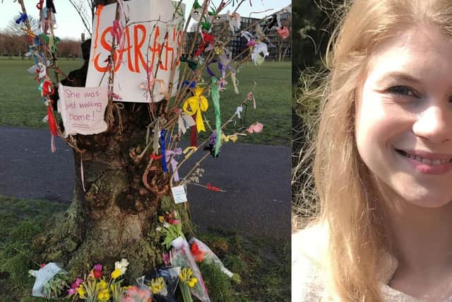 The tree beside Jawbone Walk in the Meadows is in honour of Sarah Everard who was murdered walking home from her friend's house in London (Photo: Alex Orr).