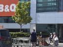 Shoppers returned to B&Q stores in Scotland during the summer following the initial lockdown as stores were classified as essential. Picture: Lisa Ferguson