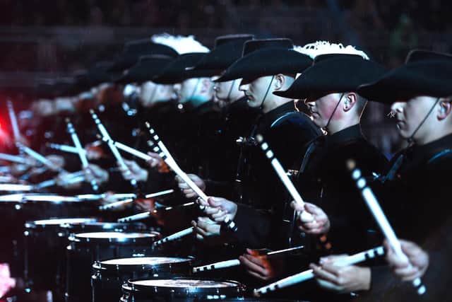 The Top Secret Drum Corps will be making a return to the Royal Edinburgh Military Tattoo in August. Picture: Mark Owens