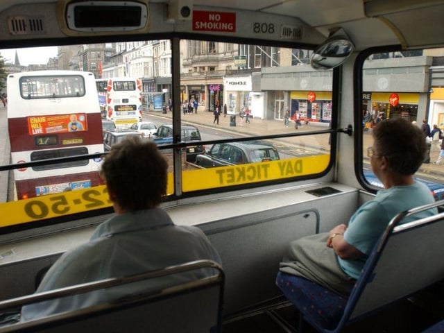 Before buses were all fitted with CCTV, the driver used a kind of periscope contraption with a curved mirror to check what was going on upstairs.