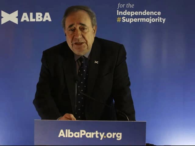 Alex Salmond launched the Alba Party last week