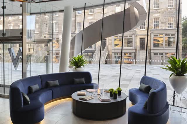 The lobby of the new W hotel in Edinburgh.