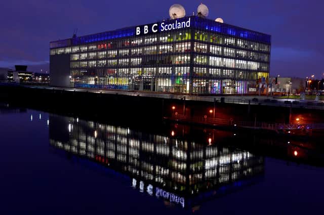 Tthe BBC Scotland headquarters at Pacific Quay, Glasgow