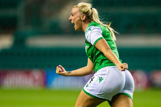 Hibs defender Siobhan Hunter has been with the club all of her career. Picture: SNS