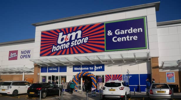 B&M is planning to open 30 more stores over the next year 