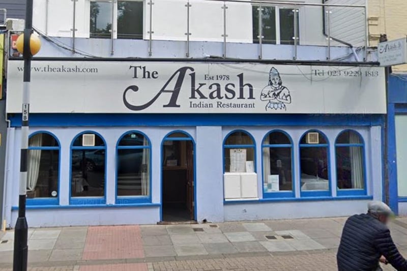 2: Ranking at number two, it's The Akash in Albert Road, Southsea.