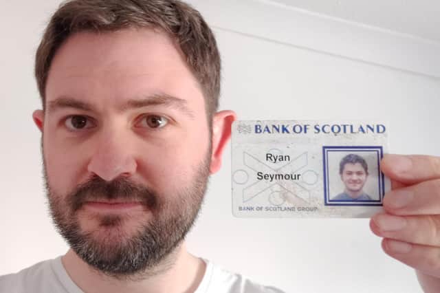 Ryan Seymour with his old ID