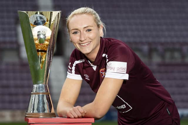 Mariel Kaney captained Hearts to a semi-final in the Scottish Cup last season. Credit: Mark Scates / SNS Group.