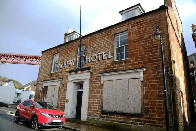 The boarded up Albert Hotel (Pic: Michael Gillen)