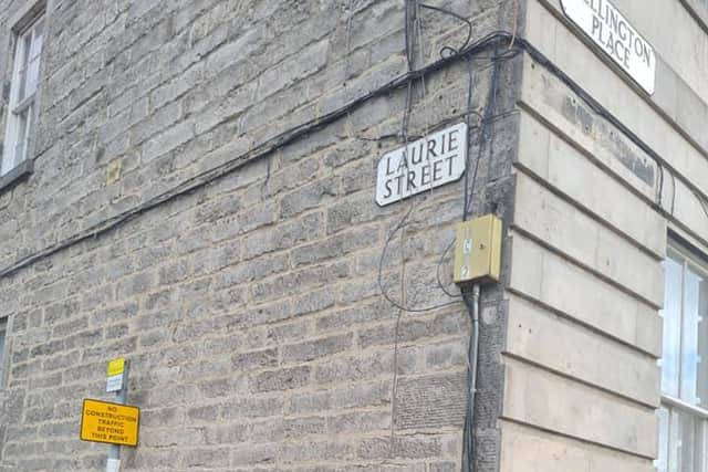 Laurie Street in Leith where a needle was found.
