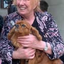 Christine Grahame MSP and show dog Bagel