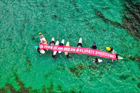 A 'Paddle Out' protest is being held at Portobello Beach by Surfers Against Sewage, on Saturday, May 20.