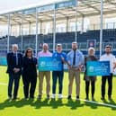 The winners were presented with their awards at Scotland women's match against England on Saturday, receiving a personalised trophy and prize.