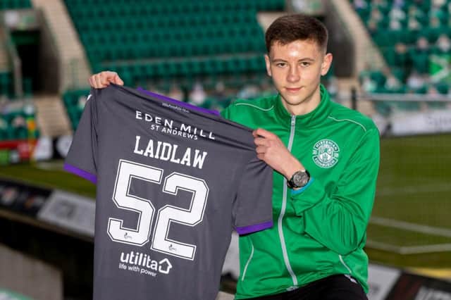 Ethan Laidlaw is included in the Hibs squad for the first time today