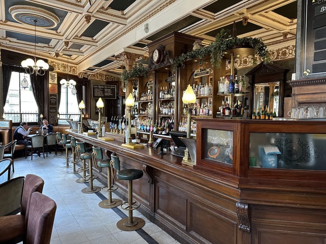 Café Royal, in West Register Street, was built in 1862 and has been a pub since 1901. Stepping into the pub is like taking a step back in time, with a main circle bar, marble floor and Rococo-style frieze.