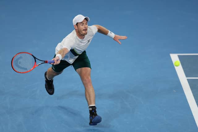 Andy Murray plays a forehand during his match against Roberto Bautista Agut of Spain at the Australian Open in Melbourne (Picture: Clive Brunskill/Getty Images)