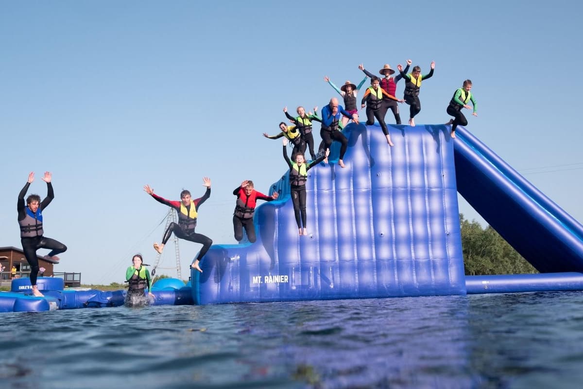 Floating Race Course Foxlake Adventures in Dunbar to open new Aqua Park with giant floating ...