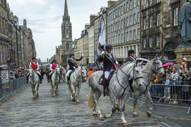 Over 280 horse take part in Edinburgh's Riding of the Marches each year, right in the heart of the Capital.