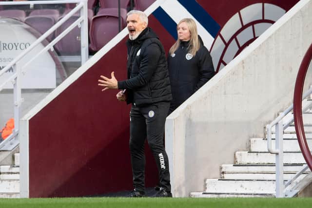 St Mirren manager Jim Goodwin lamented not getting in front. (Photo by Ross Parker / SNS Group)