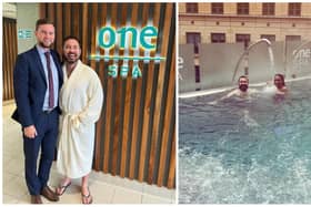The award-winning One Spa – located within the five-star Sheraton Grand Hotel & Spa on Festival Square – was visited by Martin Compston and his wife in October.