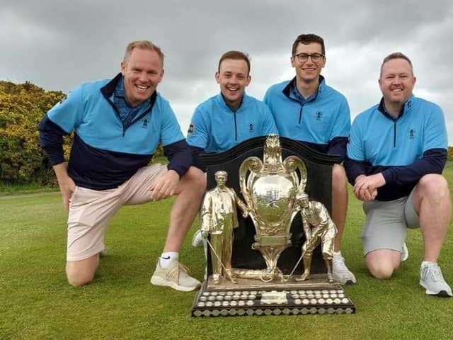 Duddingston's winning quartet in the 2023 Edinburgh Evening News Dispatch Trophy was, from left, David Miller, Connor Scott, Jamie Duguid and Allyn Dick. Picture: National World.