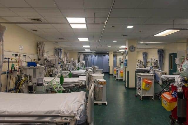 The recovery room for coronavirus patients at Edinburgh's Royal Infirmary. Picture: Andrew O'Brien.