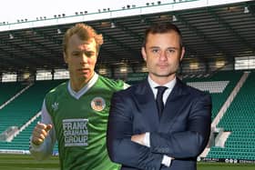 Former Hibs striker Steve Archibald, left, is cautiously optimistic about the appointment of Shaun Maloney as the club's new manager