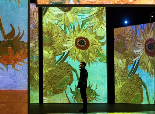 The new Van Gogh Alive art show is running in Festival Square in Edinburgh until mid-July. Picture: Lisa Ferguson