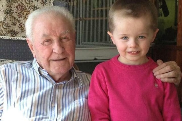Kerry McCuaig said: "My granddad will always be my hero he brought me up from age four and gave me the world even when his was falling apart he lost everything in life yet kept going for me -  my son was lucky to get to know him before we had to say goodbye."
