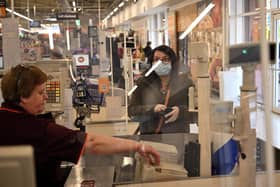 Abuse and assaults on shop staff have increased duringthe pandemic. Pic: Oli Scarff/AFP via Getty Images)
