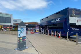 An airlink bus has been converted