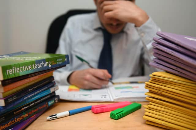 Nearly 70 per cent of Edinburgh’s teachers reported that they felt stressed most or all of the time (Picture: PA)