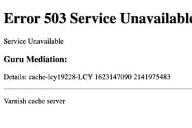 The 'Error 503 Service Unavailable' message appeared across a wide range of sites today as a content delivery network provider was hit with technical issues.