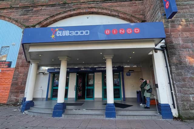 The former Mecca bingo hall now Club 3000 on Manderston Street