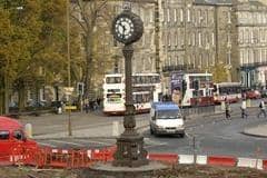 The clock stood at the roundabout on London Road between 1955-2007 when it was removed to make way for the original tram project.