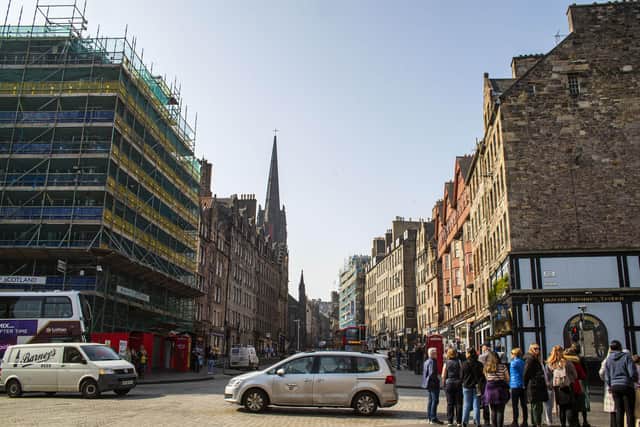 Some tourists are enjoying the Edinburgh sights, but businesses hope to see more soon.