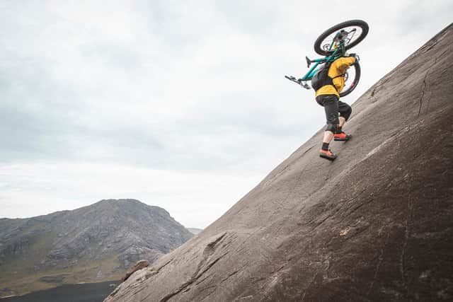 Danny MacAskill on the Isle of Skye's Dubh Slabs, where his new film was made.