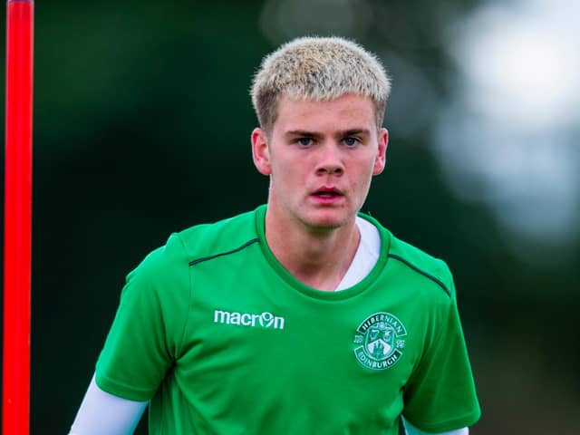 Murray Johnson, capped by Scotland U16s, is training with Hibs' first-team squad