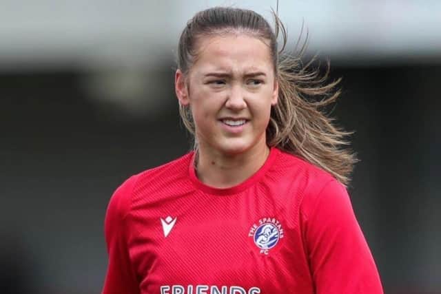 Now 22, Tegan Reynolds joined Spartans at the age of 15 and has made 100 first-team appearances. Picture: Mark Brown