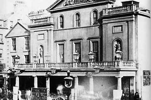 Shakespeare Theatre at Waterloo Place. Now the site of the former General Post Office.