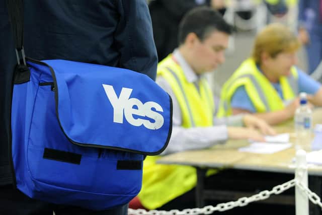 Counting the votes at the National Count Collation Centre, Ingliston during the Scottish Independence Referendum in 2014 (Picture: Lisa Ferguson)