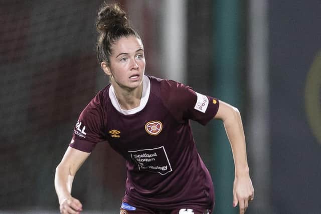 Emma Brownlie scored the second goal for Hearts. Picture: Ewan Bootman / SNS
