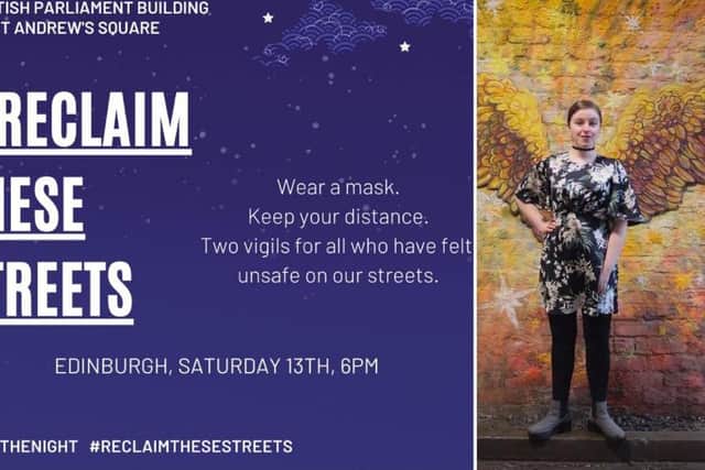 Reclaim These Streets: Edinburgh vigils move online amid coronavirus concerns picture: supplied
